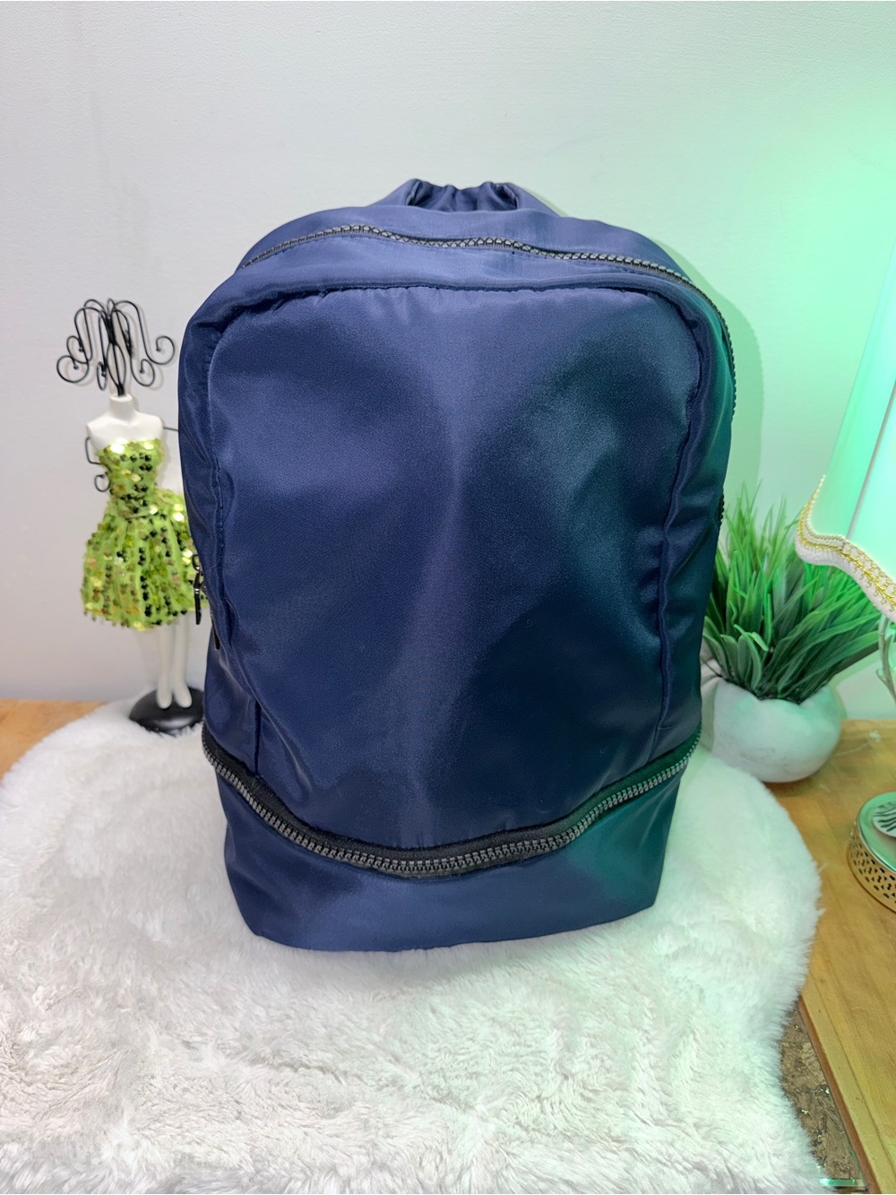 Madison West Navy Everyday Backpack Full Size Sleek Minimal Design 💝